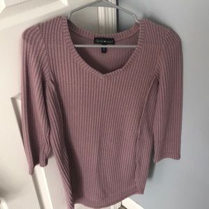sweater like, quarter sleeve shirt